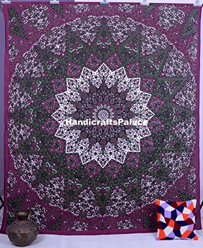 Indian Star Hippie Mandala Psychedelic Wall Hanging Tapestry Queen Throw Ethnic