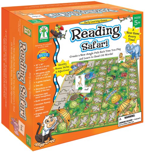 Reading Safari: Create a New Jungle Path Each Time You Play and Learn to Read 176 Words!