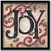 Joy Primitive Vintage Antique Sign Art Print Framed