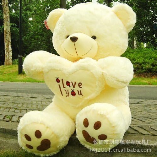 Hot 50cm Giant Huge Big Soft Plush White Teddy Bear Halloween Christmas Gift Valentine's Day Gifts