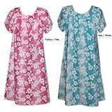 Hibiscus Dream Petal Sleeve Caftan/Kaftan Mu'u Mu'u House Dress - Regular and Plus Size