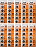 50 X Powertron CR2016 3 Volt Lithium Coin Battery button cells (10 X packs of 5)