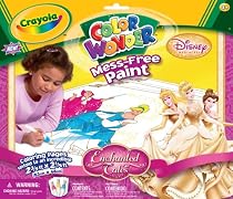 Crayola Color Wonder Paint and Mega Coloring Sheets Disney Princess