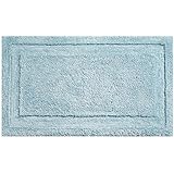 InterDesign Microfiber Spa Bathroom Accent Rug, 34 x 21, Water