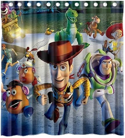 TT Family Window Curtain Custom the Toy Story 3 Fabric with Ringstandard 52"x63" (One Piece)