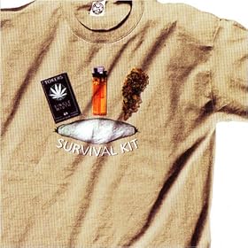 Novelty Marijuana Survival Kit T-Shirt