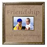 Review New View  / Language Of Friendship Quote Frame - Tan (4x6