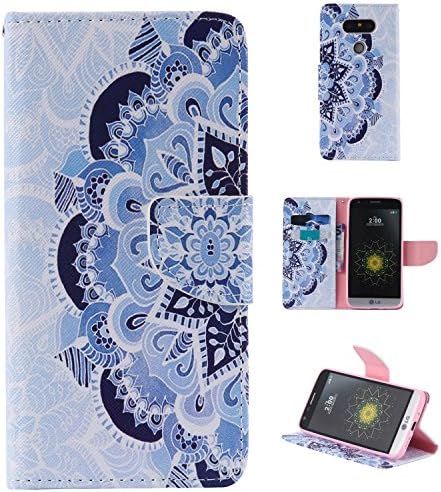 LG G5 Case,G5 Wallet Leather Case, "HTD CASE"[Magnetic] [Card Slots] Style PU Leather Case Wallet Flip Stand [Flap Closure] Case Cover for LG G5 (Mandala)
