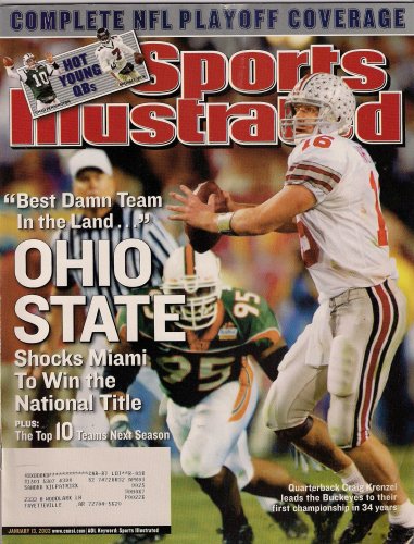 CRAIG KRENZEL OHIO STATE BUCKEYES SPORTS ILLUSTRATED JANUARY 2003!