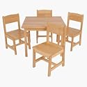 KidKraft Farmhouse Table and Four Chairs