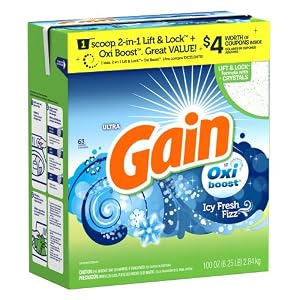 Gain Ultra With Oxi Booster Powder Detergent 63 Loads 100 Oz