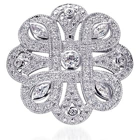 Splash of Hollywood Glamour Just For You: Sterling Silver Celebrity Inspired Celtic Design... by 
