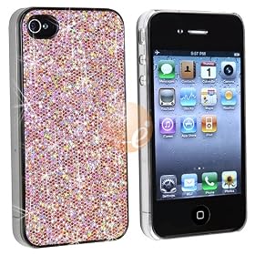Buy Snap-on Case Compatible With Apple&reg; iPhone&reg; 4,4G,4S Light Pink Bling