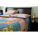 Tache 3 Piece Floral Spring Lakeside Garden Bedspread,California King