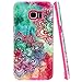 Galaxy S6 Edge Plus Case, S6 Edge + Case, Style4U Hawaiin Flower Design Slim Fit Hybrid Armor Case for Samsung Galaxy S6 Edge Plus / S6 Edge + with 1 Style4U Stylus [Hawaiin Flower Hot Pink]