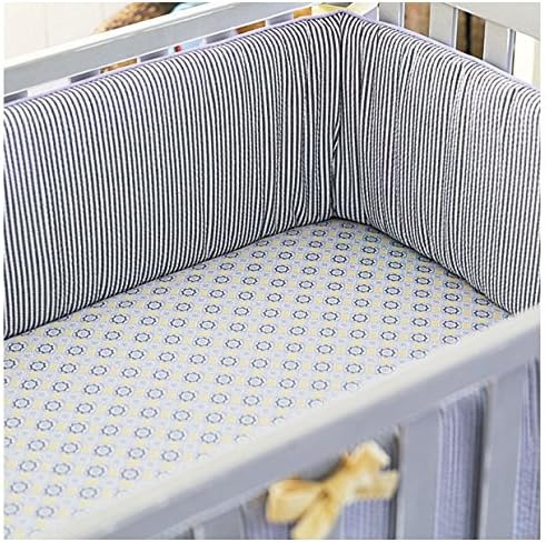 Serena &amp; Lily Graham Crib Bumper- Blue