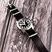 Clockwork Synergy®­ Leather NATO Watch Strap Band (19mm, Worn Black)