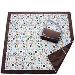 JJ Cole Indoor Outdoor Blanket in Blue Bubble Cocoa
