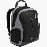 LNB-15F Blk/gray Nylon Backpack for laptops Dims 14.5INX11.5INX1.75IN