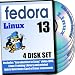 Fedora 13, 4-disks DVD Installation and Reference Set