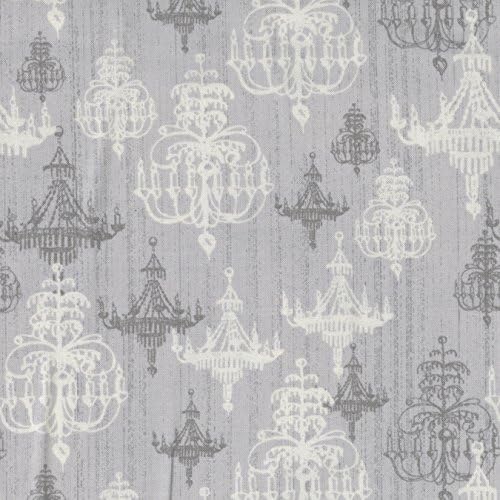 Shabby Chic 43" Wide 100% Cotton 10Yd D/R-Silver Chandelier