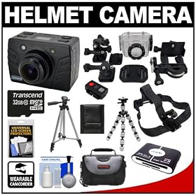 Coleman Bravo Xtreme Extreme Sports Cam Waterproof HD Digital Video Camera Camcorder with Helmet, Handlebar & Headstrap Mounts, Remote + 32GB Card + Case + Tripods + Accessory Kit for Skate, Snow, Moto, Bike & All Extreme Sports