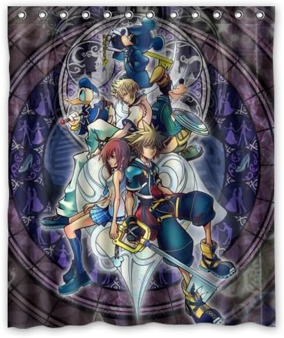 Tic-Tac Curtains The Forward Kingdom Hearts Custom Shower Curtain Enjoy ,60 X 72-Inch