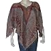Girls Ponchos in Wool Jacquard Design 40 x 40 inches (pnch287)