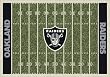 Oakland Raiders 3' 10" x 5' 4" NFL Home Field Area Rug