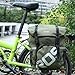 15L Waterproof Mountain Road Bicycle Rack Bag Cycling Double Side Rear Rack Tail Seat Trunk Bag Pannier -Army Green