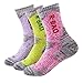 Kalily Outdoor Crew Cushioned Socks for Women - Pack of 3 Pairs (6 Pieces)