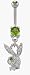 August Birthstone Playboy Belly Button Ring