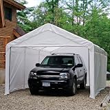 ShelterLogic 12 x 20- Feet Canopy Enclosure Kit, Fits 2- Inch Frame, White