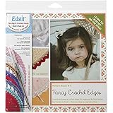 Ammees Babies EDGIT-E101 Edgit Piercing Crochet Hook and Book Set, Fancy Crochet Edges