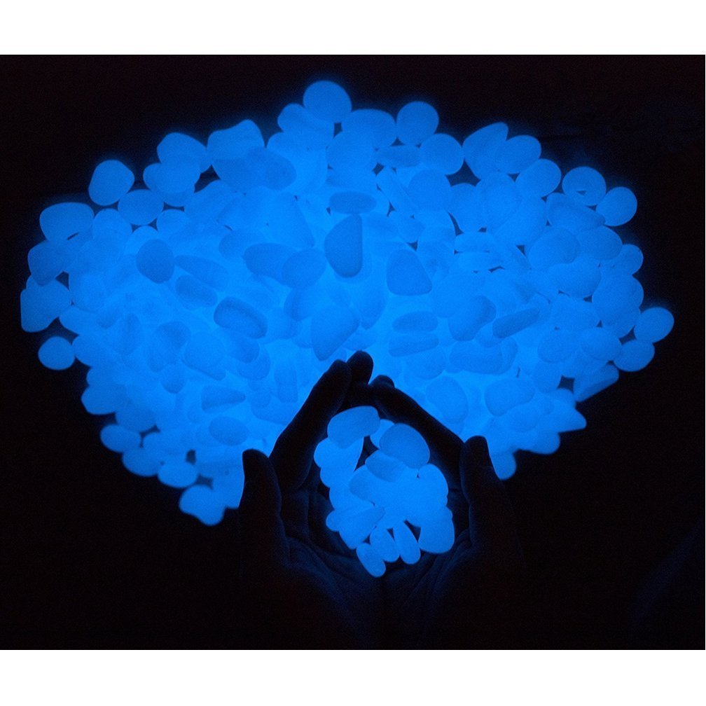 400 PCS Glow in the Dark Pebbles, Glow in the Dark Garden Pebbles