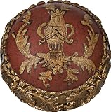 LAMPS PLUS Decorative Antique Red Carved Ball