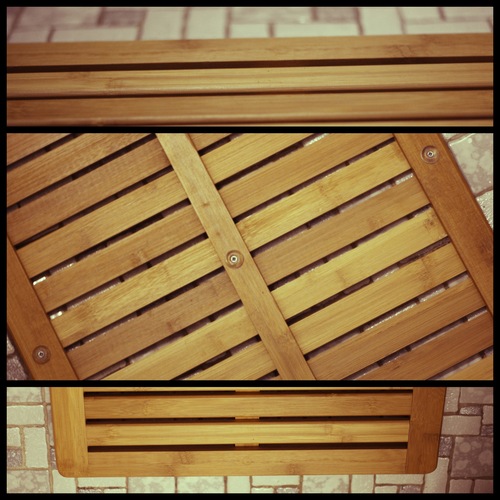 Oceanstar FM1163 Bamboo Floor and Shower Mat Bath Mat