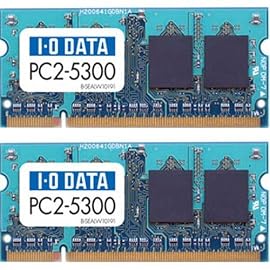 I-O DATA PC2-5300(DDR2-667)200ピンS.O.DIMM 1GX2 SDX667-1GX2
