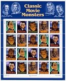 Classic Movie Monsters Collectible Stamp Sheet