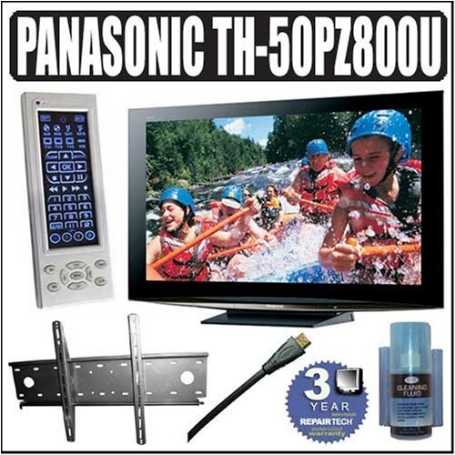 Panasonic TH-50PZ800U Viera 50 Inch 1080P HD Plasma TV Plus Accessory Outfit - Panasonic ATH50PZ800UK1