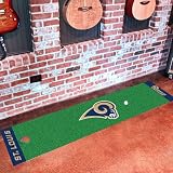 NFL St Louis Rams Golf Practice Putting Green Rug Runner 18" x 72"