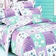 Blancho Bedding - [Purple Countryside] Luxury Comforter Set Combo 300GSM