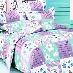 Blancho Bedding - [Purple Countryside] Luxury Comforter Set Combo 300GSM
