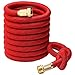 Greenbest 2016 New 50' Expanding Garden Hose, Ultimate, Solid Brass Connector Fittings, Red