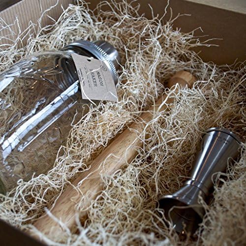 Cocktail Gift Set with 1 Mason Shaker, 1 W&amp;P Muddler &amp; 1 W&amp;P Jigger