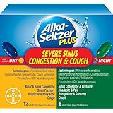 Alka-seltzer Plus Severe Sinus Congestion, Cough Day and Night Liquid Gels, 20 Count