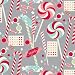 The Gift Wrap Company Jumbo Roll of Premium Retro Fancy Gift Wrap, Candy Shoppe, 10-Feet Long (76-4809)