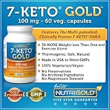 7-Keto DHEA, 100mg, 60 VegCaps