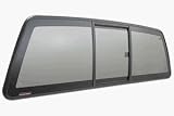 CRL Perfect Fit Three-Panel Tri-Vent Truck Sliders with Solar Glass for 2004+ Nissan Titan
