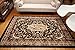 Generations pre8024black_2x8 Traditional Opera Persian Area Rug, 2' x 7', Black
